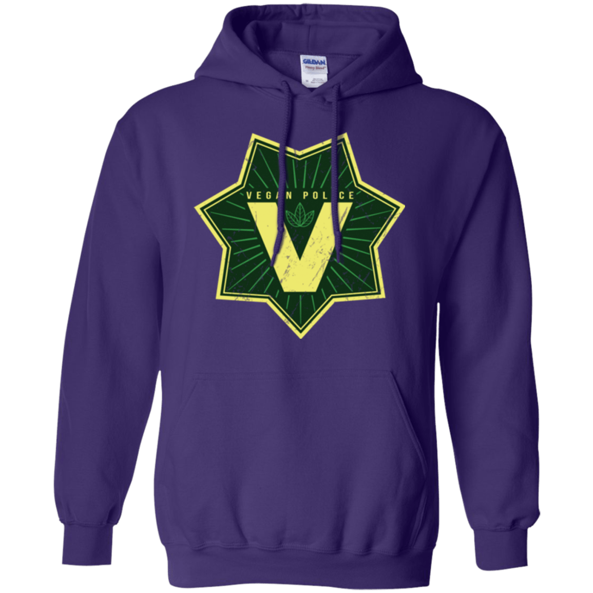 Sweatshirts Purple / Small Vegan Police Pullover Hoodie