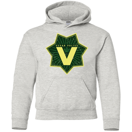 Sweatshirts Ash / YS Vegan Police Youth Hoodie