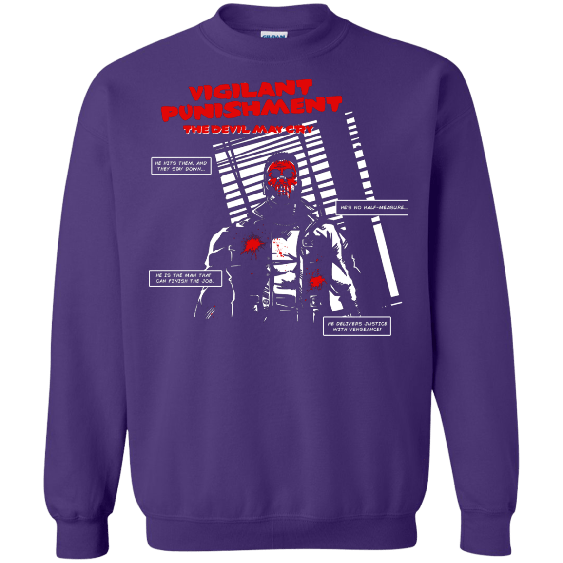 Sweatshirts Purple / S Vigilant Crewneck Sweatshirt