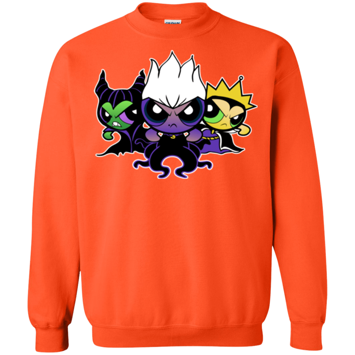 Sweatshirts Orange / Small Villain Puff Girls Crewneck Sweatshirt