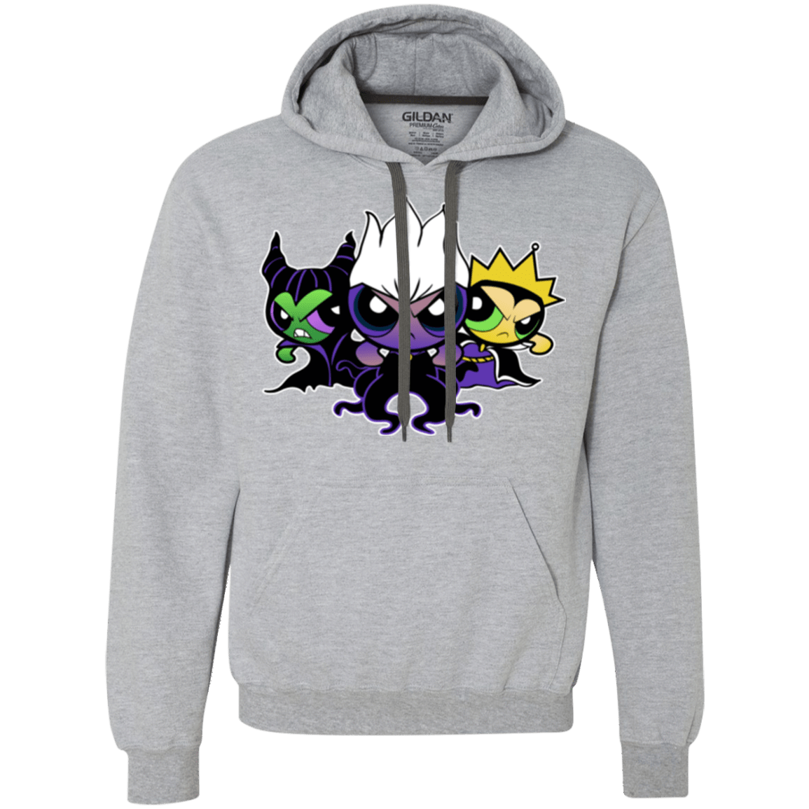 Sweatshirts Sport Grey / Small Villain Puff Girls Premium Fleece Hoodie