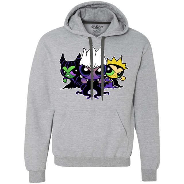 Sweatshirts Sport Grey / Small Villain Puff Girls Premium Fleece Hoodie