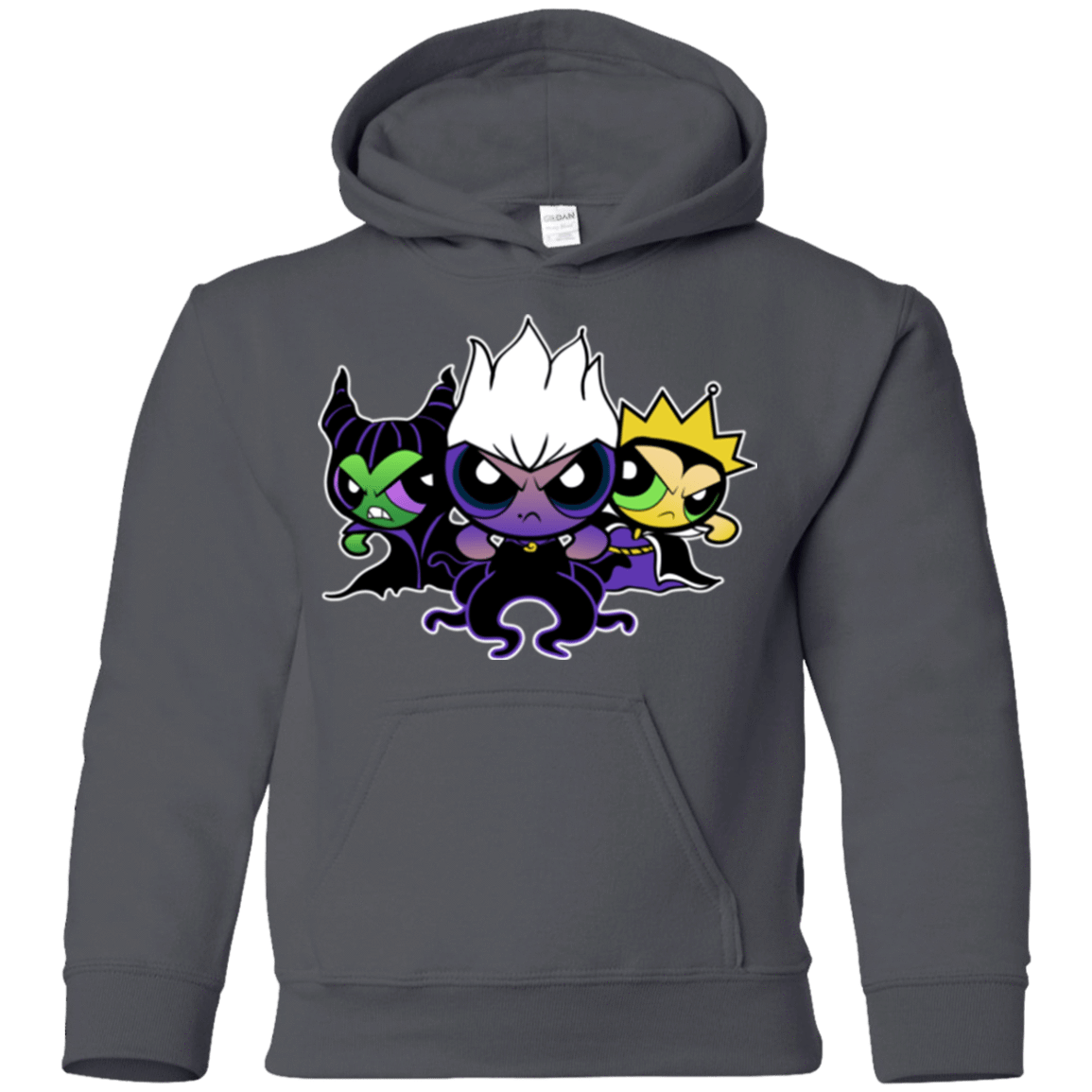 Sweatshirts Charcoal / YS Villain Puff Girls Youth Hoodie