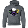 Sweatshirts Dark Heather / YS Villain Puff Girls Youth Hoodie