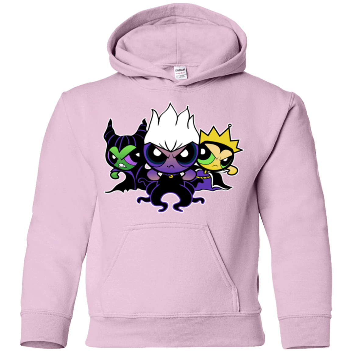 Sweatshirts Light Pink / YS Villain Puff Girls Youth Hoodie