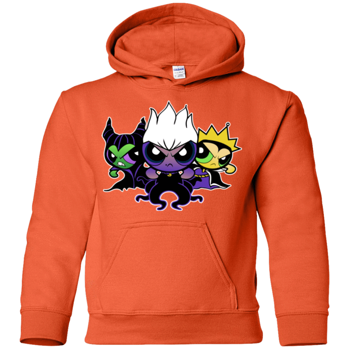 Sweatshirts Orange / YS Villain Puff Girls Youth Hoodie