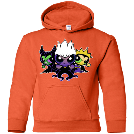 Sweatshirts Orange / YS Villain Puff Girls Youth Hoodie