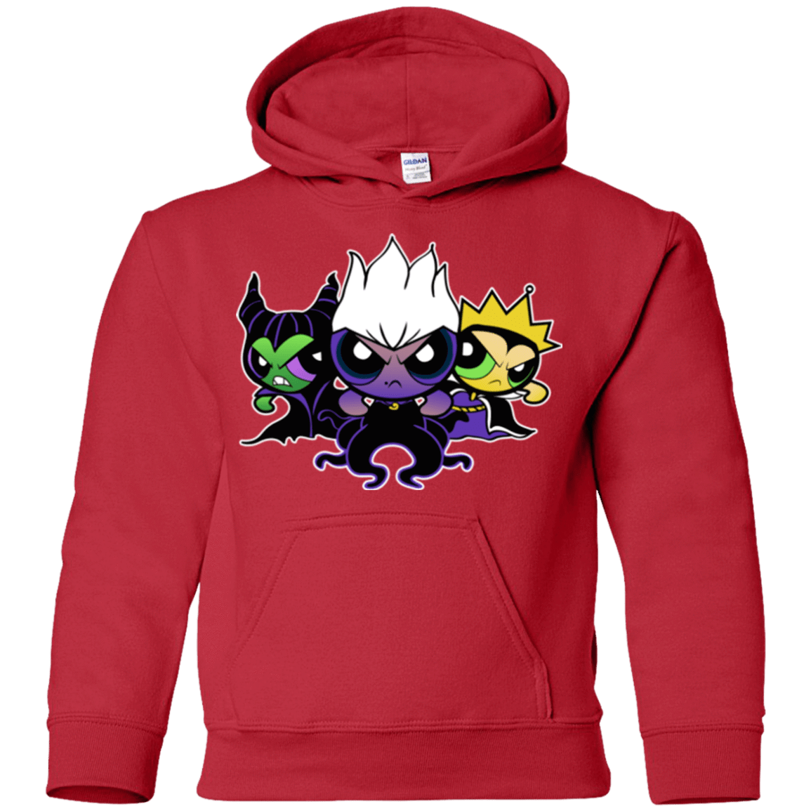 Sweatshirts Red / YS Villain Puff Girls Youth Hoodie