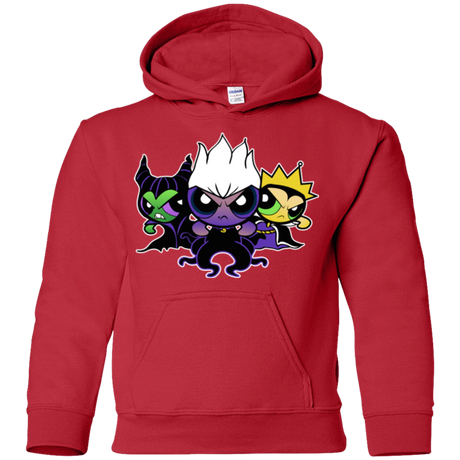 Sweatshirts Red / YS Villain Puff Girls Youth Hoodie