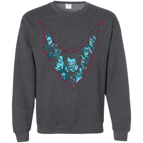 Sweatshirts Dark Heather / Small VILLAINS SHADOWS Crewneck Sweatshirt