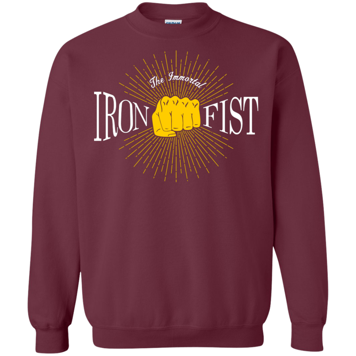 Sweatshirts Maroon / S Vintage Immortal Iron Fist Crewneck Sweatshirt