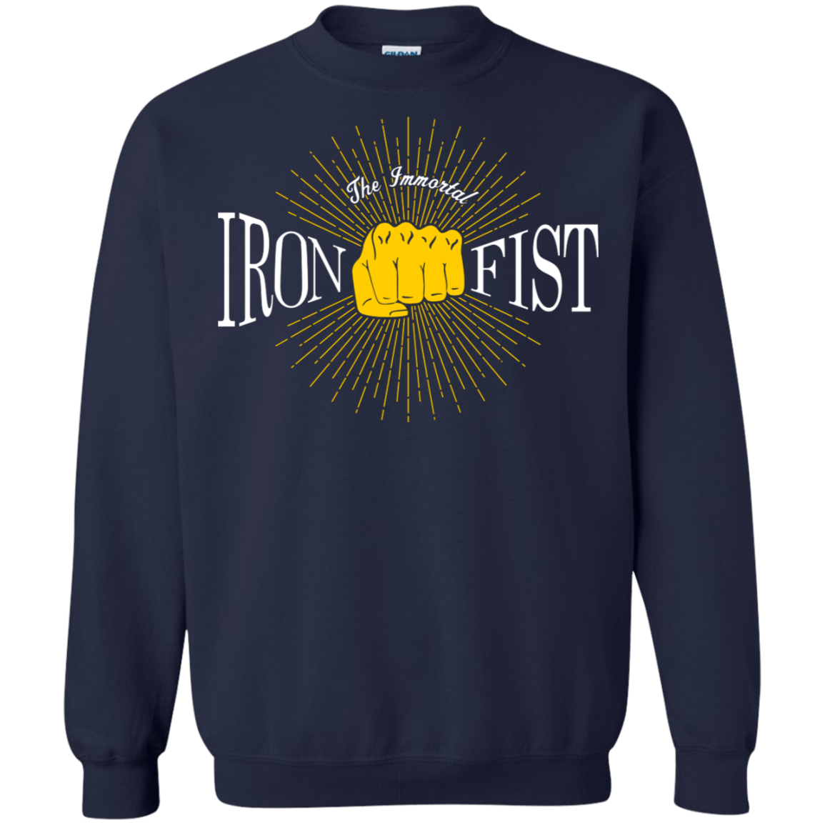 Sweatshirts Navy / S Vintage Immortal Iron Fist Crewneck Sweatshirt