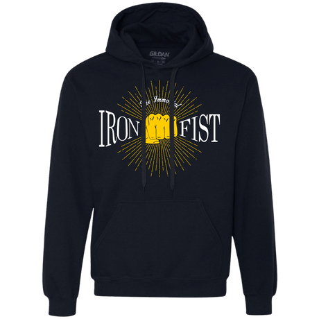 Sweatshirts Navy / S Vintage Immortal Iron Fist Premium Fleece Hoodie