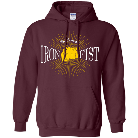 Sweatshirts Maroon / S Vintage Immortal Iron Fist Pullover Hoodie