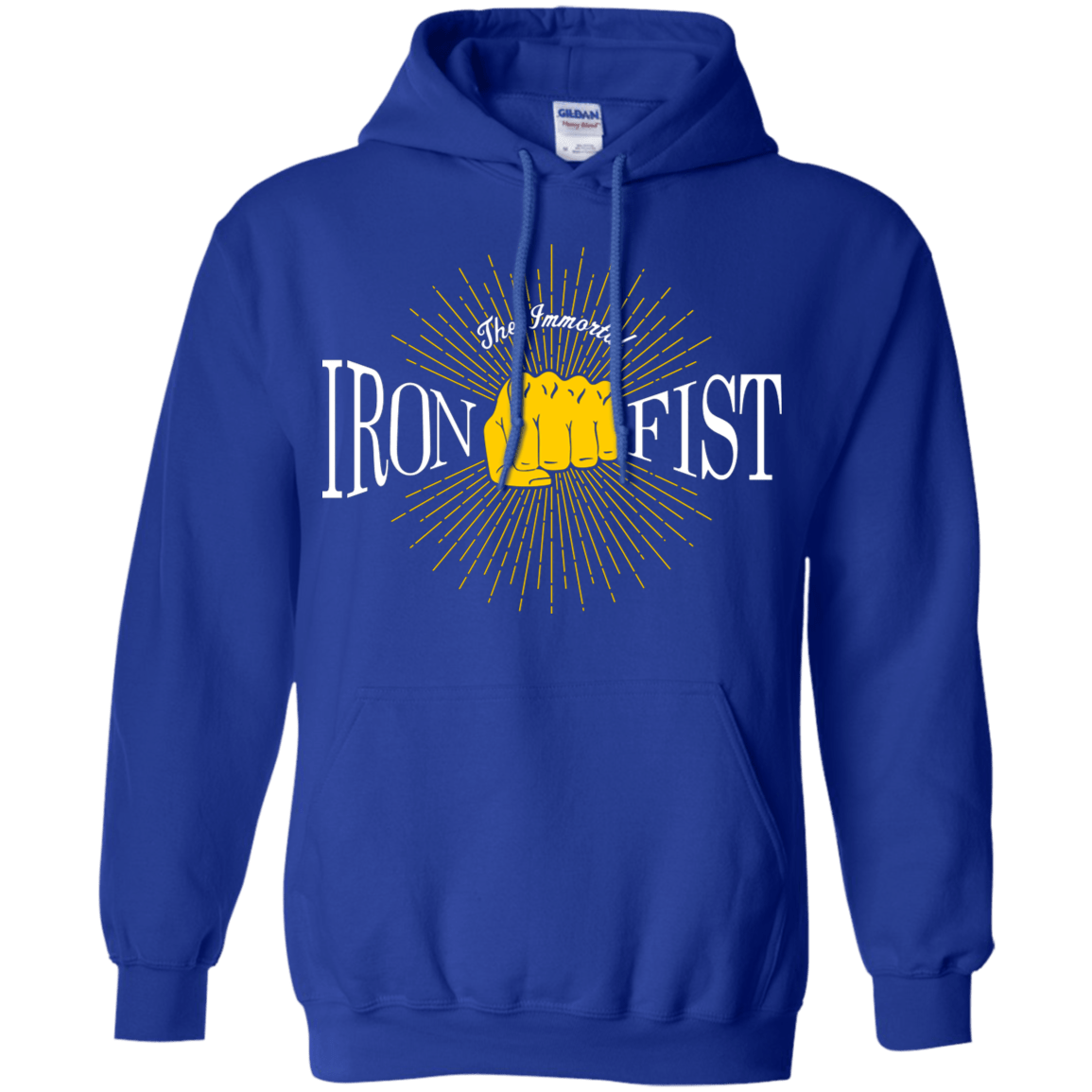 Sweatshirts Royal / S Vintage Immortal Iron Fist Pullover Hoodie