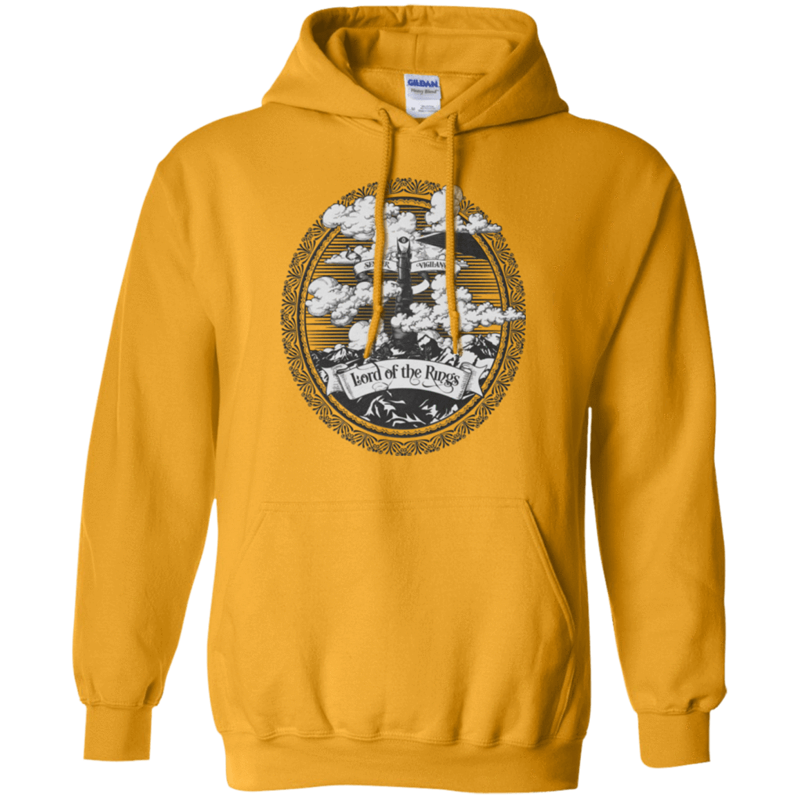 Sweatshirts Gold / Small Vintage Mordor Tower Pullover Hoodie