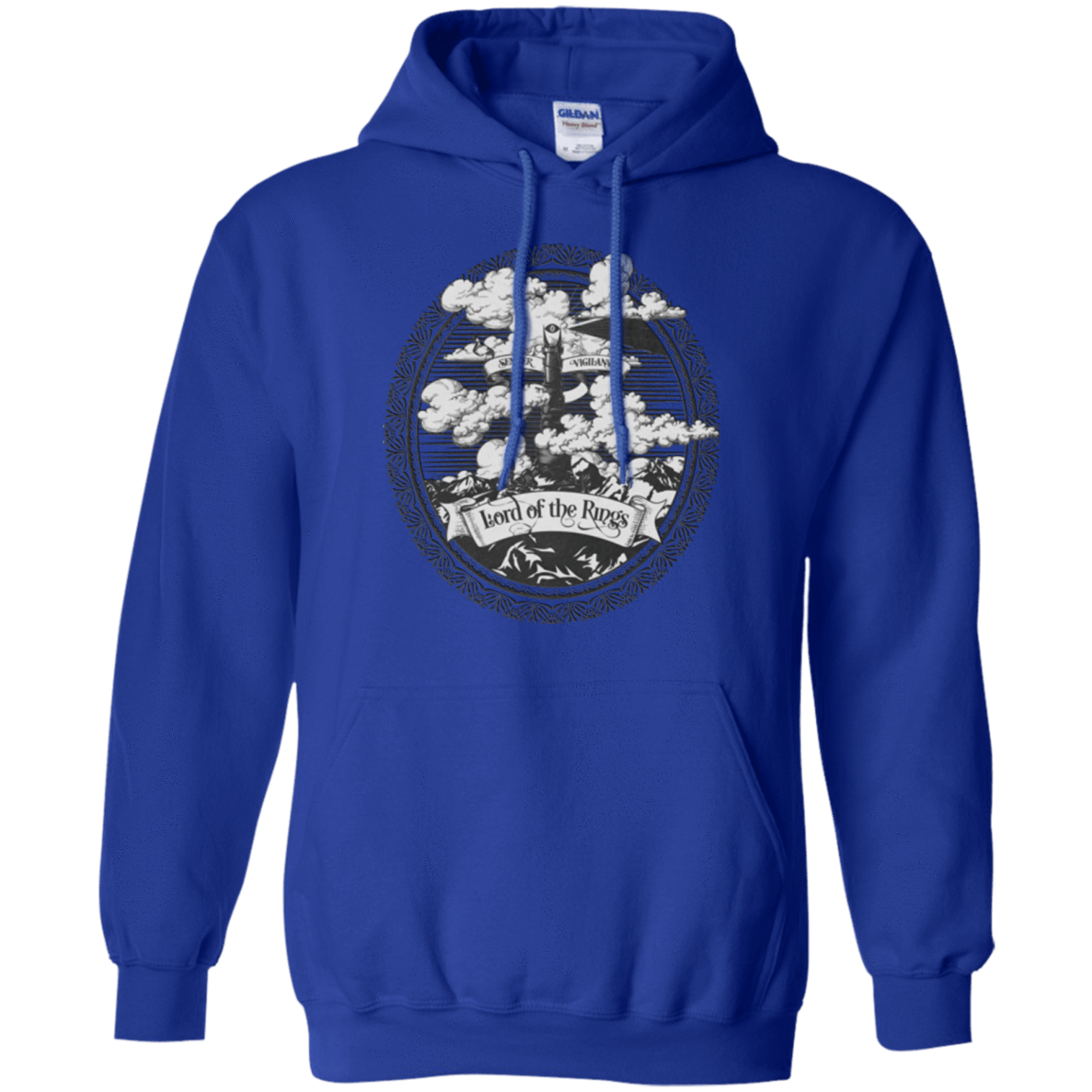 Sweatshirts Royal / Small Vintage Mordor Tower Pullover Hoodie