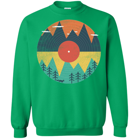 Sweatshirts Irish Green / S Vinyl Fox Crewneck Sweatshirt
