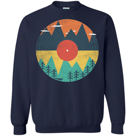 Sweatshirts Navy / S Vinyl Fox Crewneck Sweatshirt