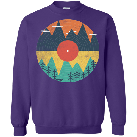 Sweatshirts Purple / S Vinyl Fox Crewneck Sweatshirt