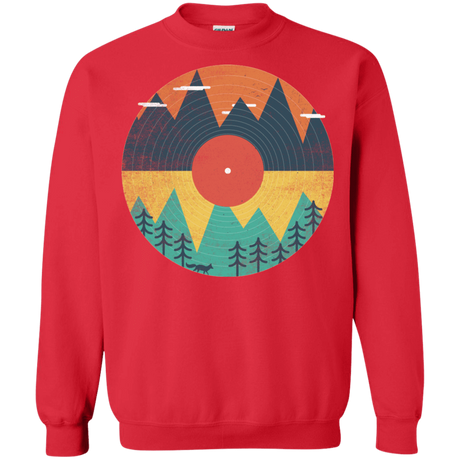 Sweatshirts Red / S Vinyl Fox Crewneck Sweatshirt