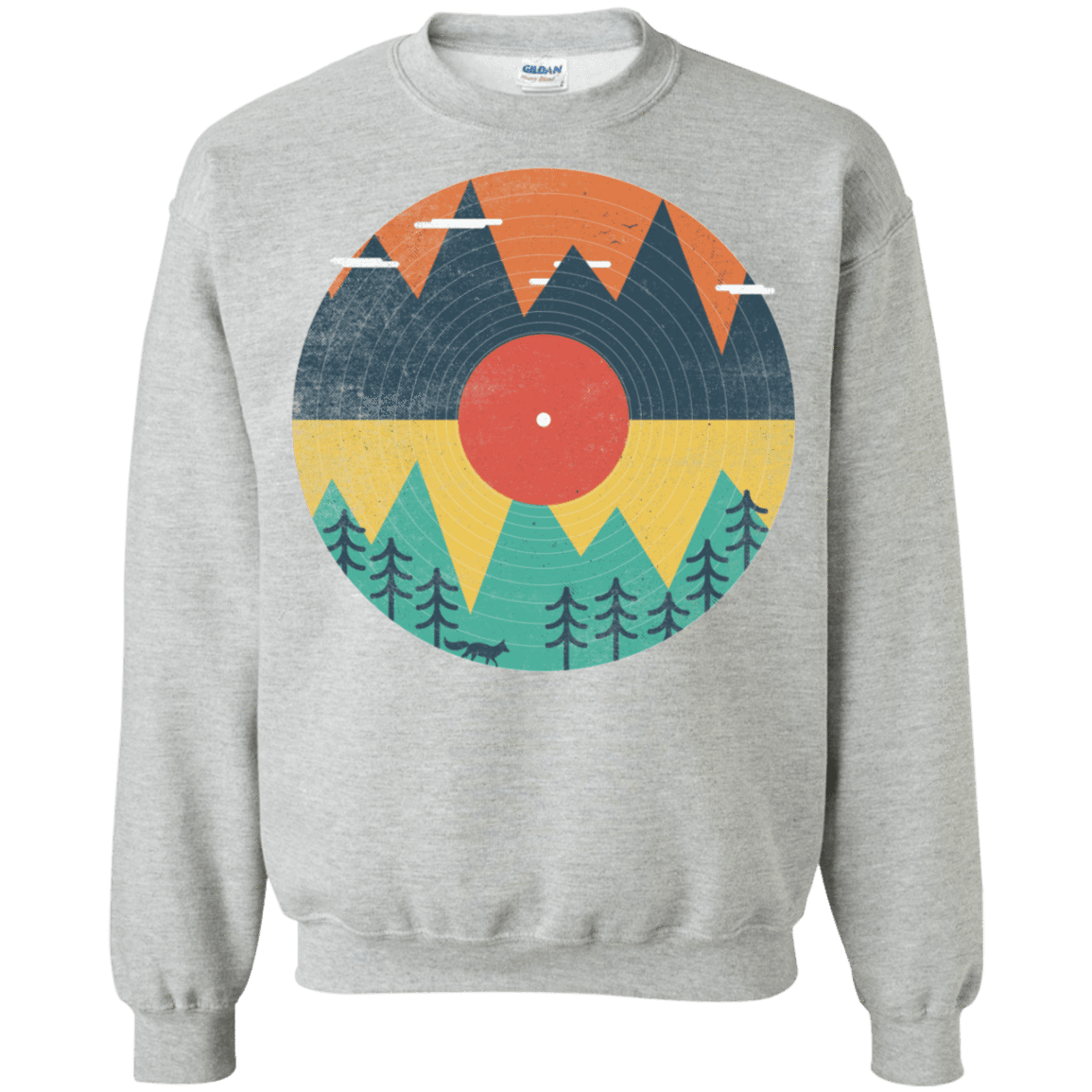 Sweatshirts Sport Grey / S Vinyl Fox Crewneck Sweatshirt