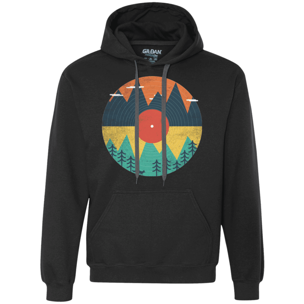 Sweatshirts Black / S Vinyl Fox Premium Fleece Hoodie