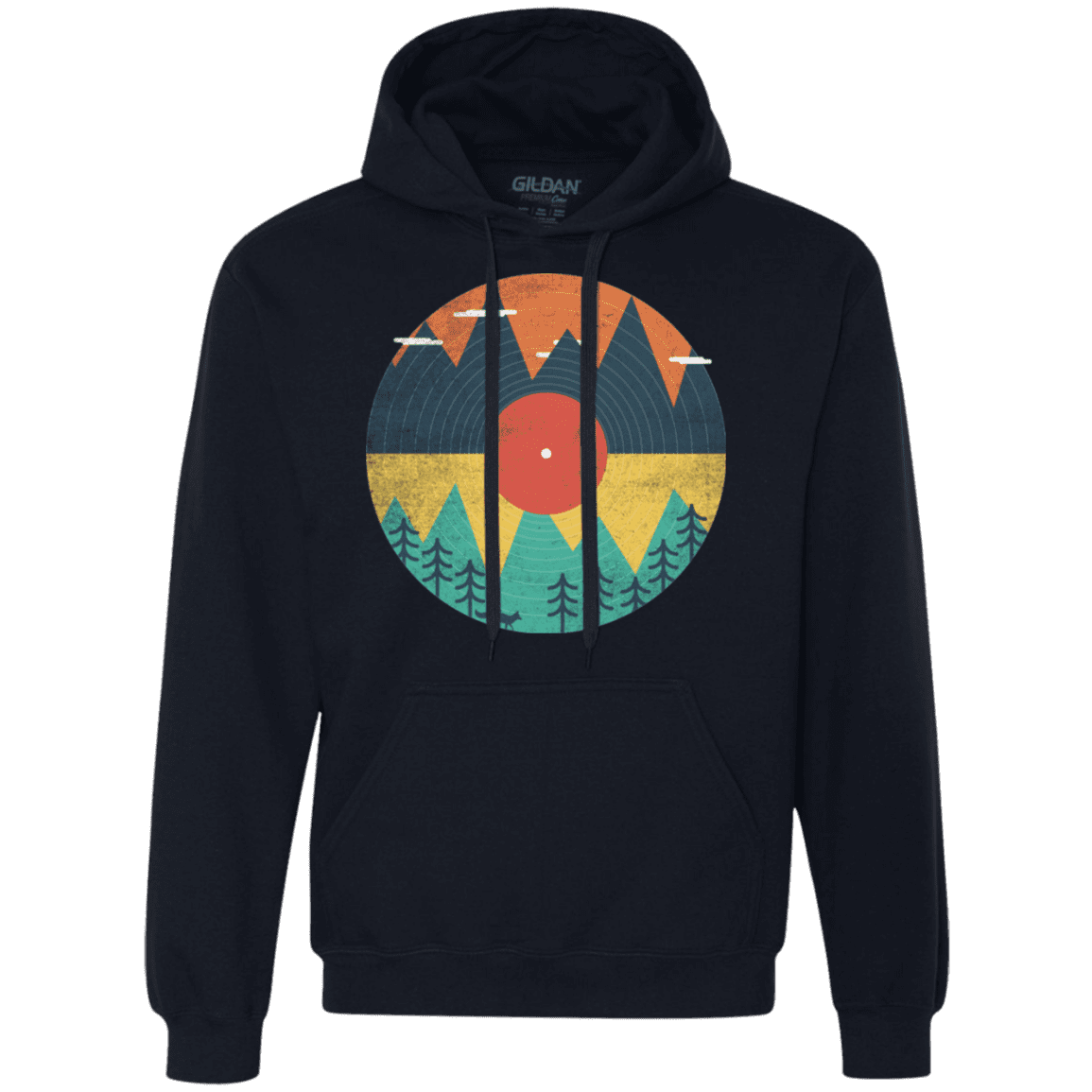 Sweatshirts Navy / S Vinyl Fox Premium Fleece Hoodie