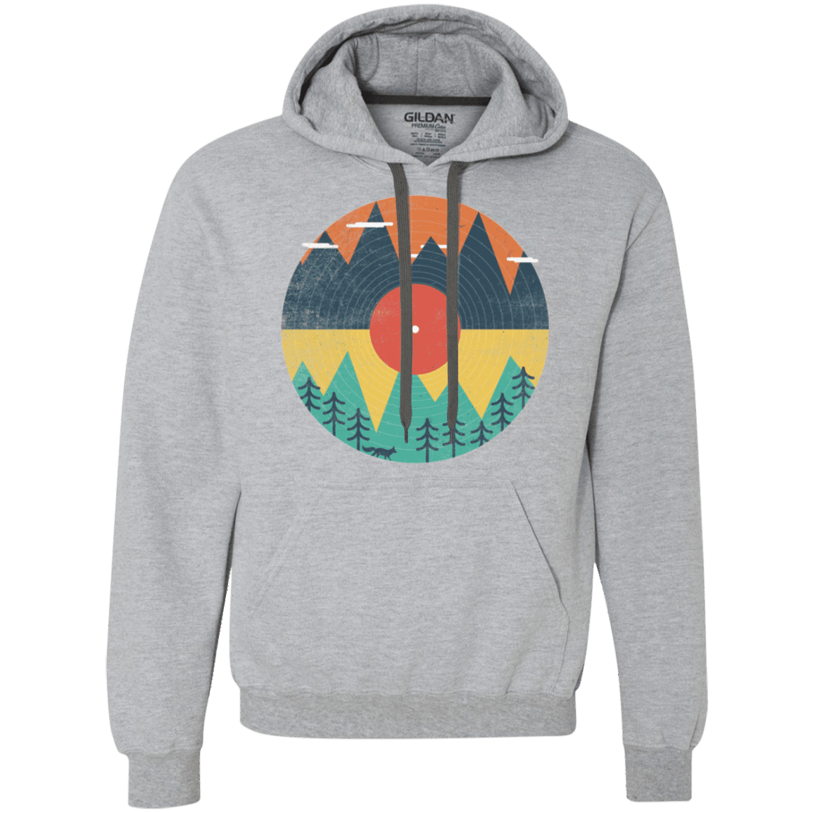 Sweatshirts Sport Grey / S Vinyl Fox Premium Fleece Hoodie