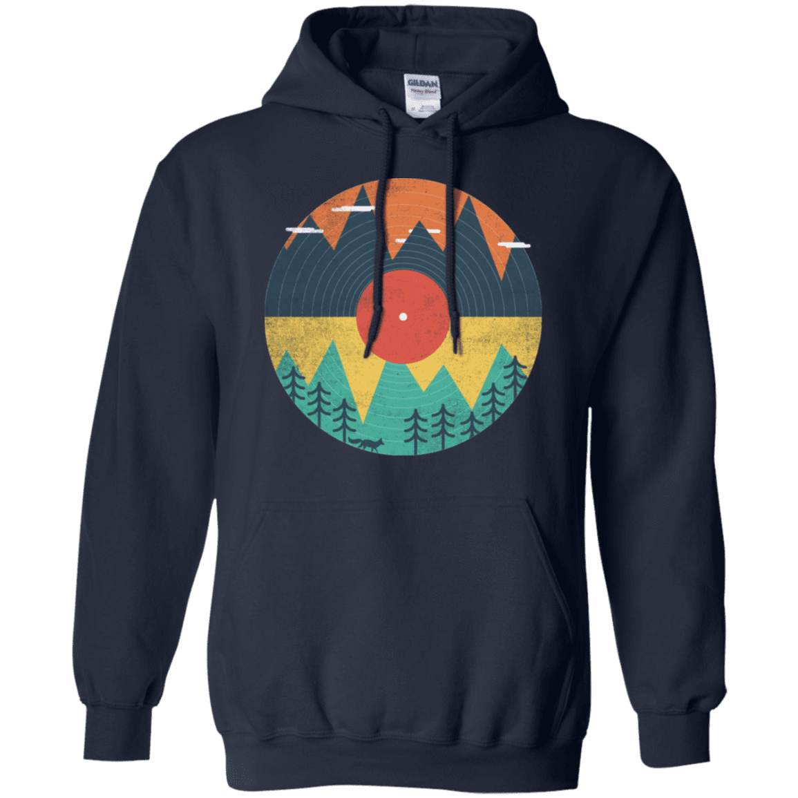 Sweatshirts Navy / S Vinyl Fox Pullover Hoodie