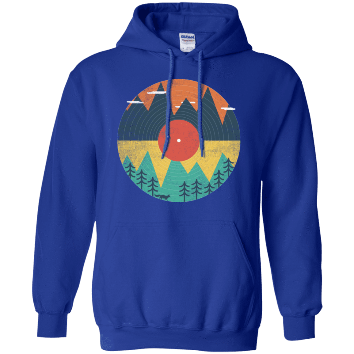 Sweatshirts Royal / S Vinyl Fox Pullover Hoodie