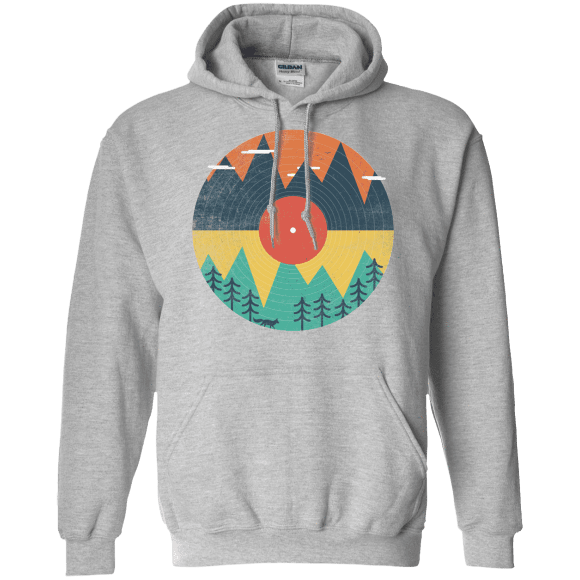 Sweatshirts Sport Grey / S Vinyl Fox Pullover Hoodie