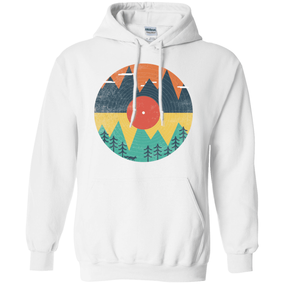 Sweatshirts White / S Vinyl Fox Pullover Hoodie