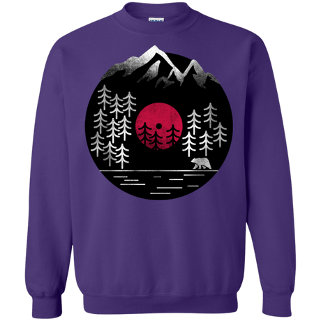 Sweatshirts Purple / S Vinyl Nature Crewneck Sweatshirt