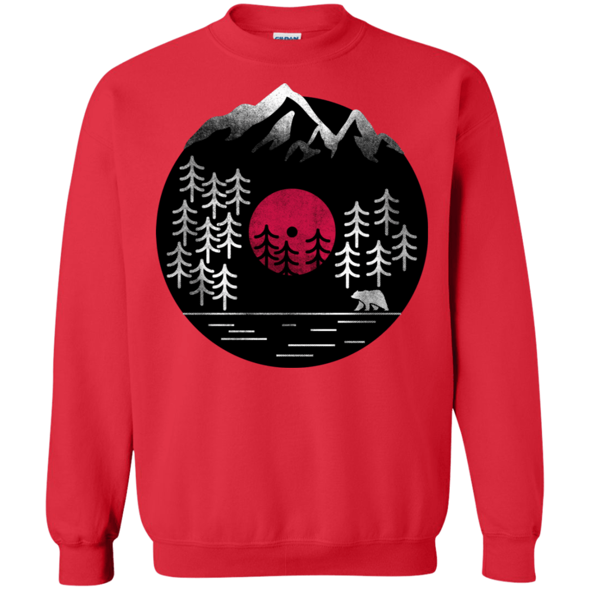 Sweatshirts Red / S Vinyl Nature Crewneck Sweatshirt