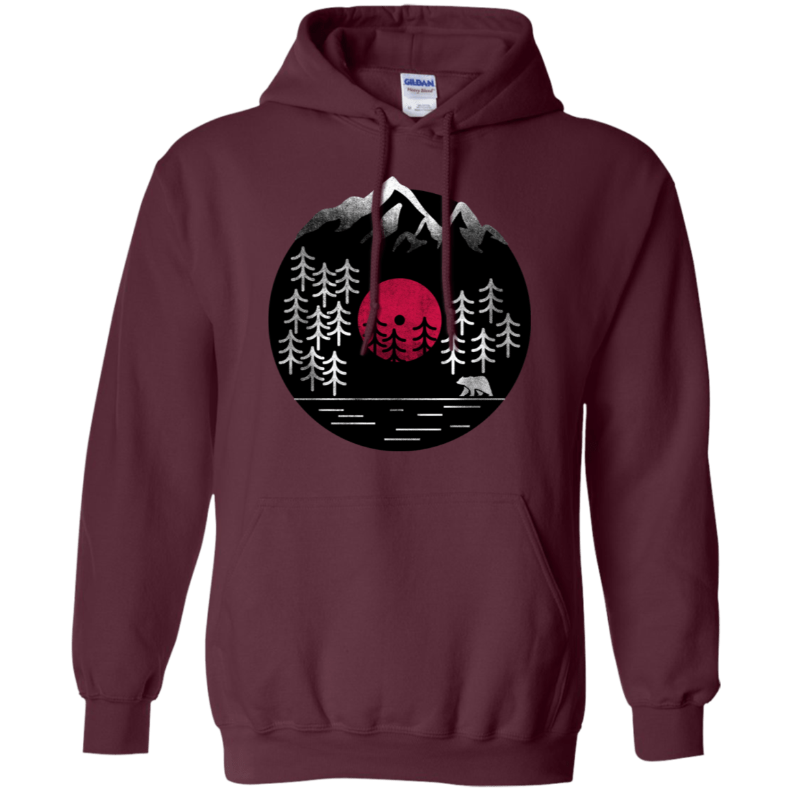 Sweatshirts Maroon / S Vinyl Nature Pullover Hoodie