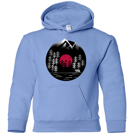 Sweatshirts Carolina Blue / YS Vinyl Nature Youth Hoodie