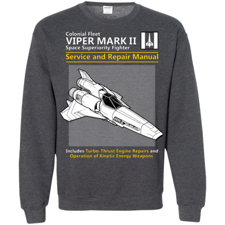 Sweatshirts Dark Heather / Small VIPER SERVICE AND REPAIR MANUAL Crewneck Sweatshirt