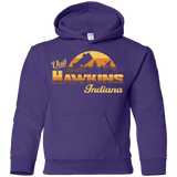 Sweatshirts Purple / YS Visit Hawkins Youth Hoodie