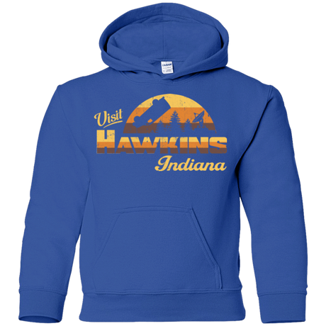 Sweatshirts Royal / YS Visit Hawkins Youth Hoodie