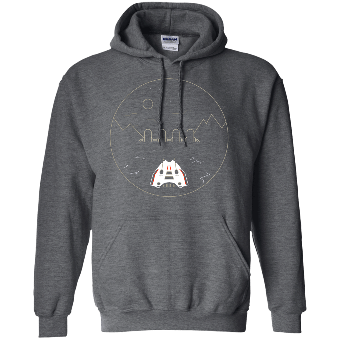Sweatshirts Dark Heather / S Visit Hoth Pullover Hoodie