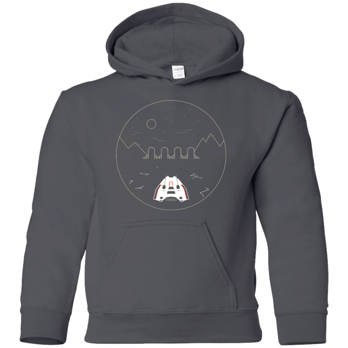 Sweatshirts Charcoal / YS Visit Hoth Youth Hoodie