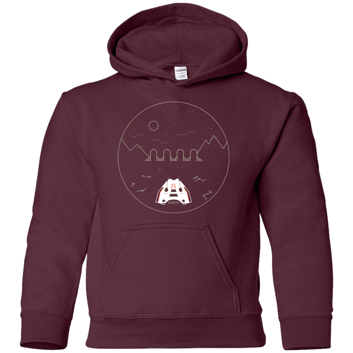 Sweatshirts Maroon / YS Visit Hoth Youth Hoodie
