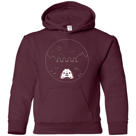 Sweatshirts Maroon / YS Visit Hoth Youth Hoodie