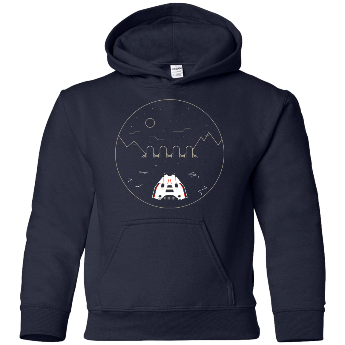 Sweatshirts Navy / YS Visit Hoth Youth Hoodie