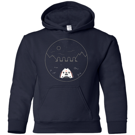 Sweatshirts Navy / YS Visit Hoth Youth Hoodie