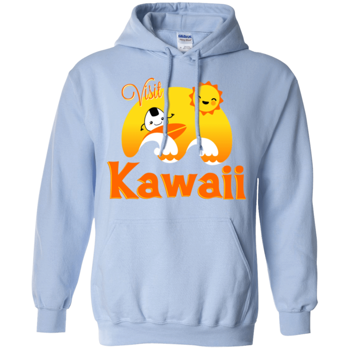 Sweatshirts Light Blue / Small Visit Kawaii Pullover Hoodie