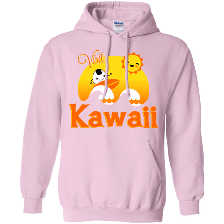 Sweatshirts Light Pink / Small Visit Kawaii Pullover Hoodie