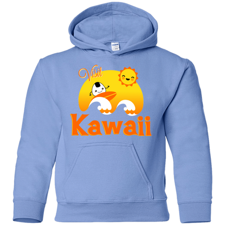 Sweatshirts Carolina Blue / YS Visit Kawaii Youth Hoodie