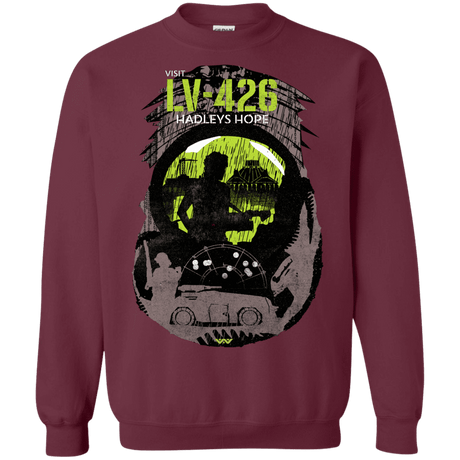 Sweatshirts Maroon / S Visit LV-426 Crewneck Sweatshirt